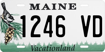 ME license plate 1246VD