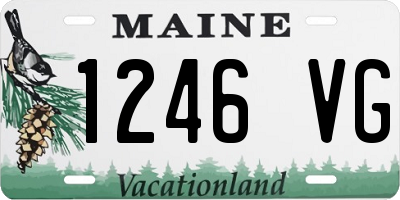 ME license plate 1246VG