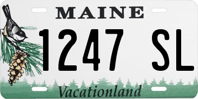 ME license plate 1247SL