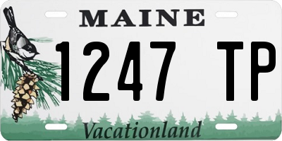 ME license plate 1247TP