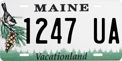 ME license plate 1247UA