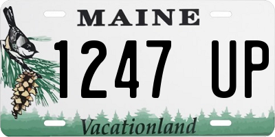 ME license plate 1247UP