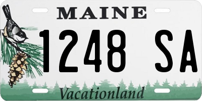 ME license plate 1248SA