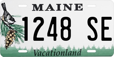 ME license plate 1248SE