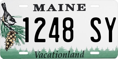 ME license plate 1248SY