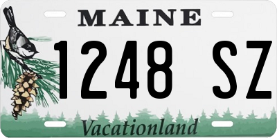 ME license plate 1248SZ