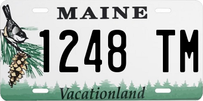 ME license plate 1248TM