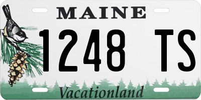 ME license plate 1248TS