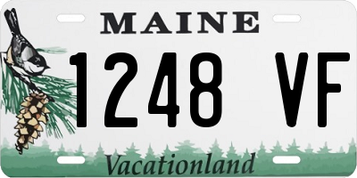 ME license plate 1248VF