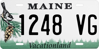 ME license plate 1248VG