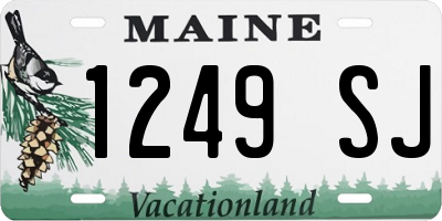 ME license plate 1249SJ