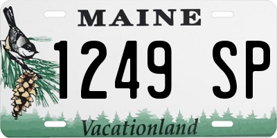 ME license plate 1249SP