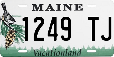ME license plate 1249TJ