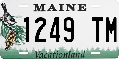 ME license plate 1249TM