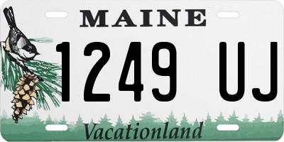 ME license plate 1249UJ