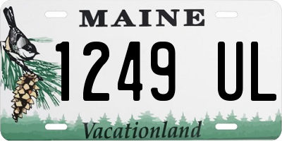 ME license plate 1249UL