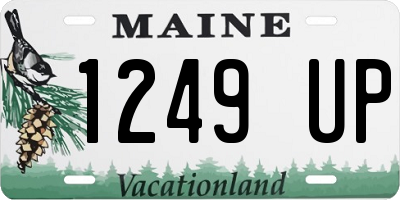 ME license plate 1249UP