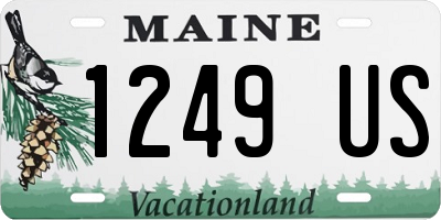 ME license plate 1249US