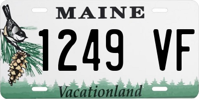 ME license plate 1249VF