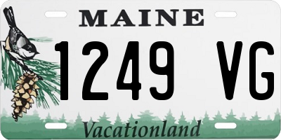 ME license plate 1249VG