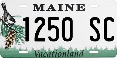 ME license plate 1250SC