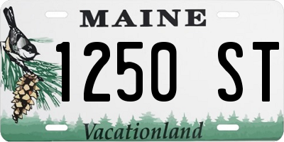 ME license plate 1250ST