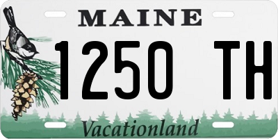 ME license plate 1250TH