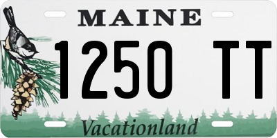 ME license plate 1250TT