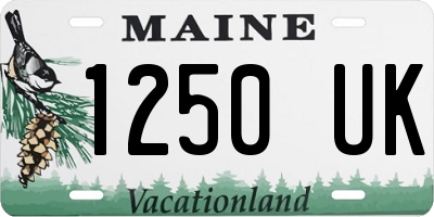 ME license plate 1250UK