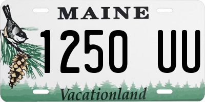 ME license plate 1250UU