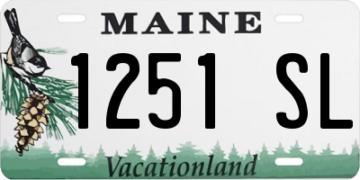 ME license plate 1251SL