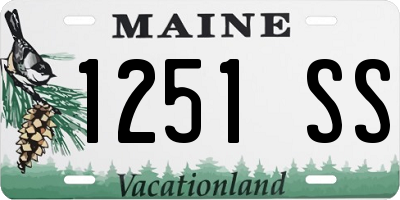 ME license plate 1251SS