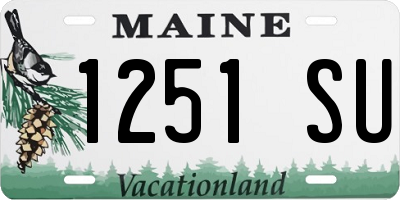 ME license plate 1251SU