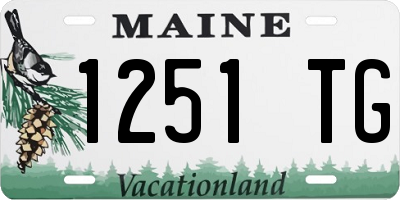 ME license plate 1251TG