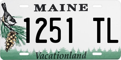 ME license plate 1251TL
