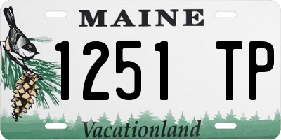 ME license plate 1251TP