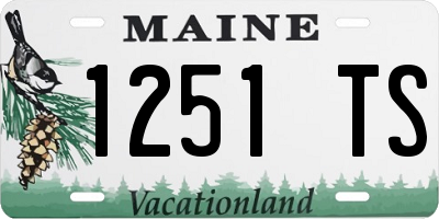 ME license plate 1251TS
