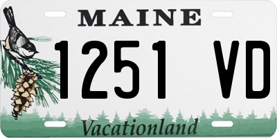 ME license plate 1251VD