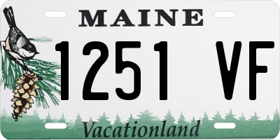 ME license plate 1251VF