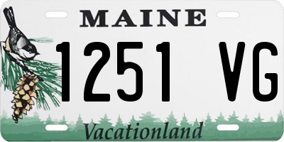 ME license plate 1251VG