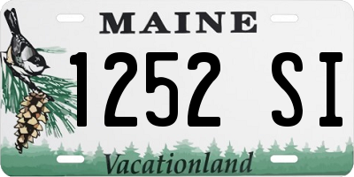 ME license plate 1252SI
