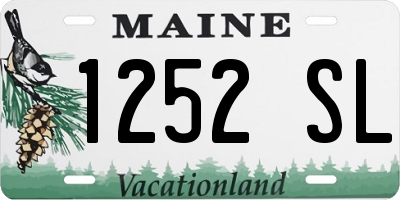 ME license plate 1252SL