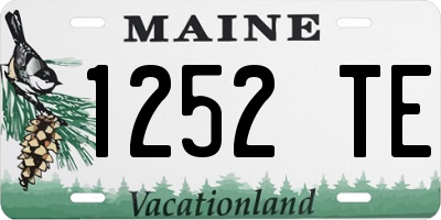 ME license plate 1252TE