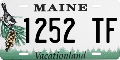 ME license plate 1252TF