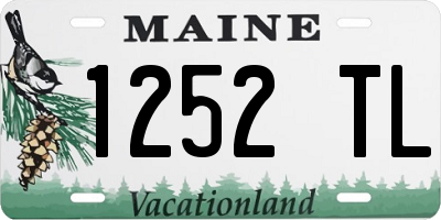 ME license plate 1252TL
