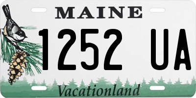 ME license plate 1252UA