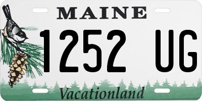 ME license plate 1252UG