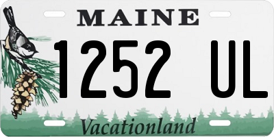 ME license plate 1252UL