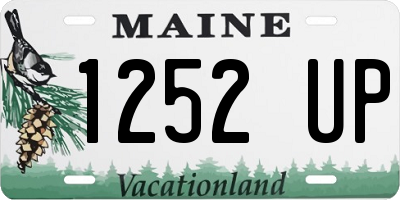 ME license plate 1252UP