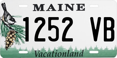 ME license plate 1252VB